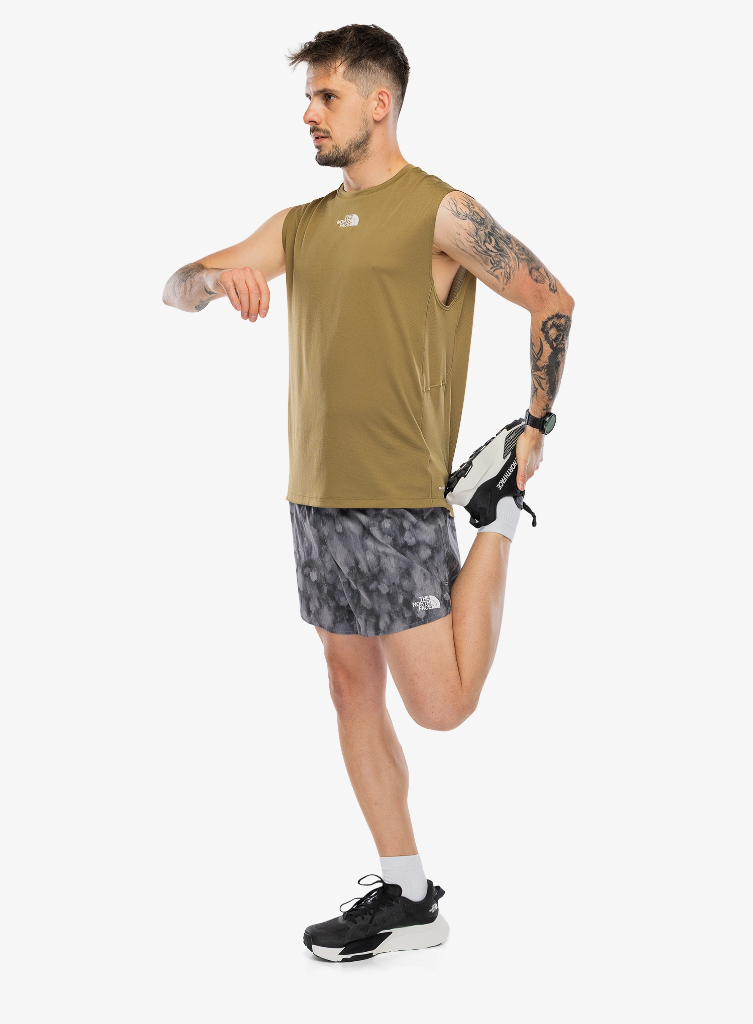 Bežecké kraťasy The North Face Sunriser Short 5in Print - grey print