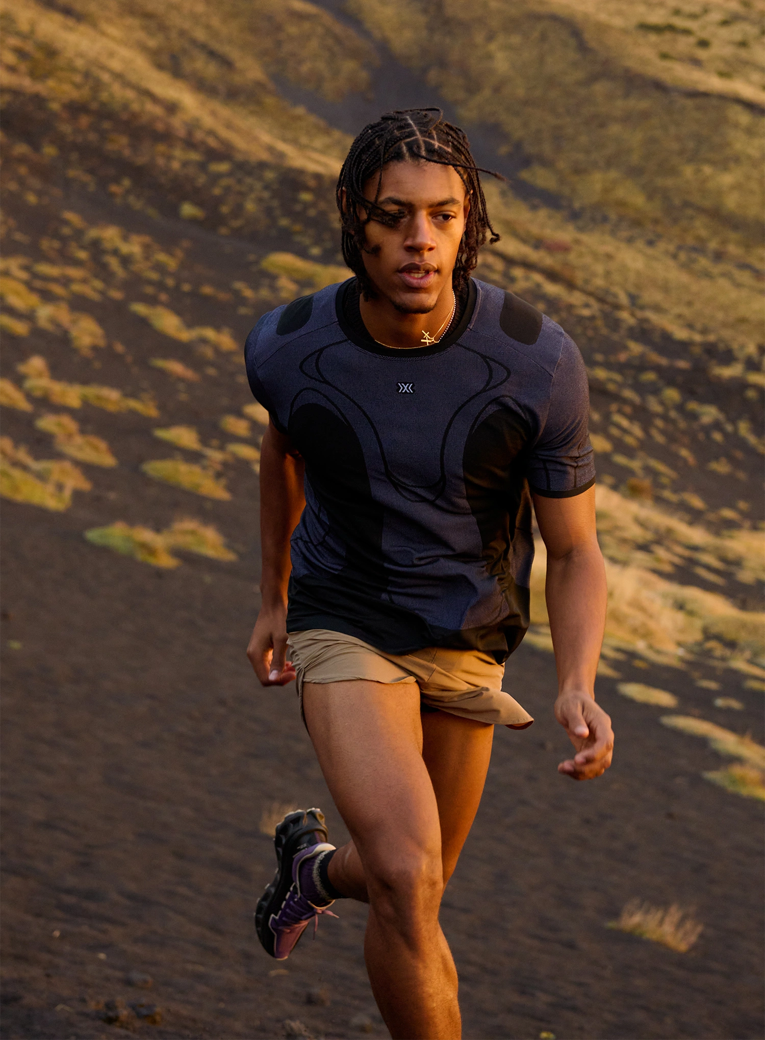 Bežecké kraťasy X-Bionic Corefusion Run Perform Shorts - dark sand