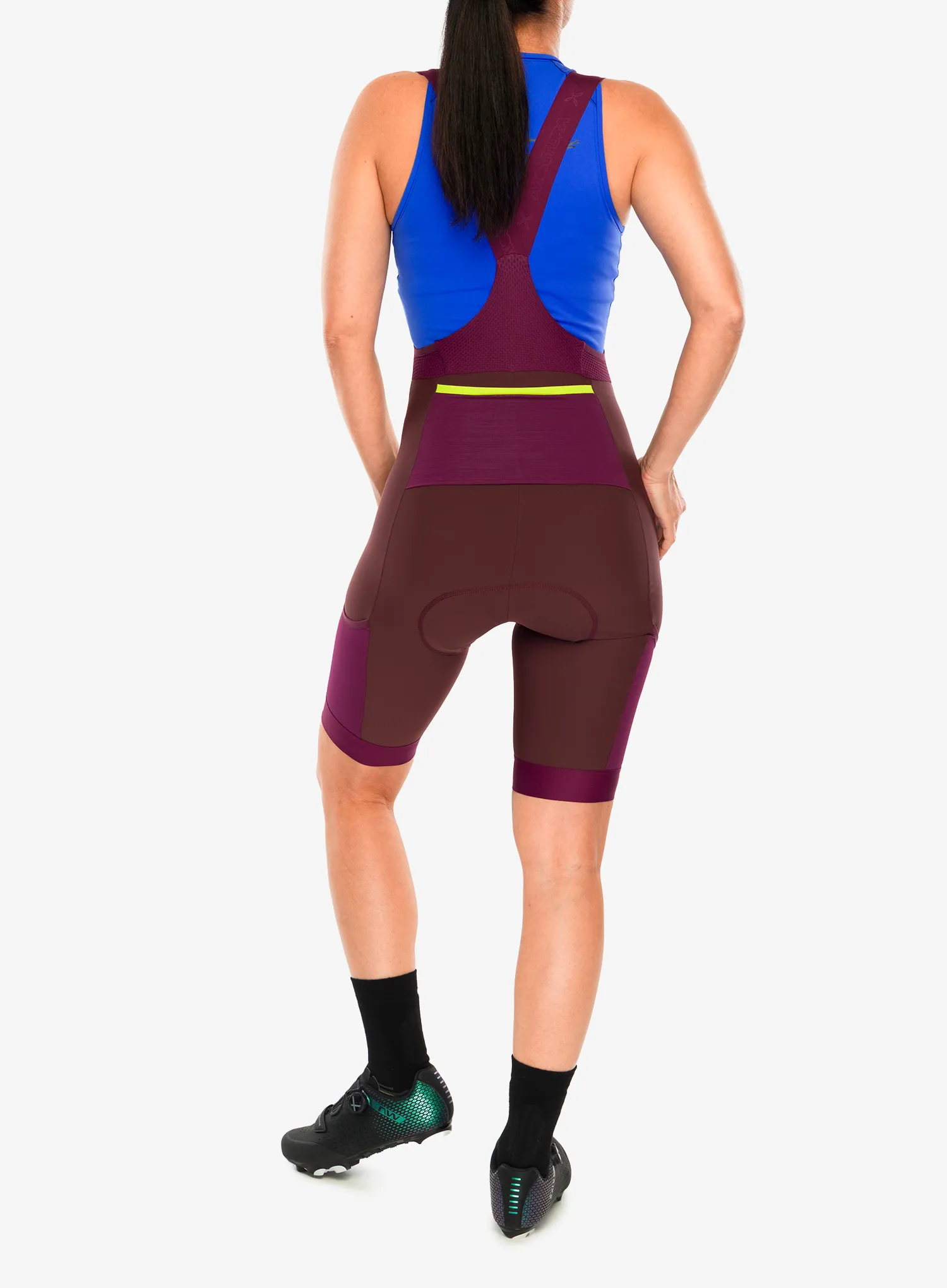 Dámske kraťasy na bicykel Montura Rando Cycling Bibshort - wine red