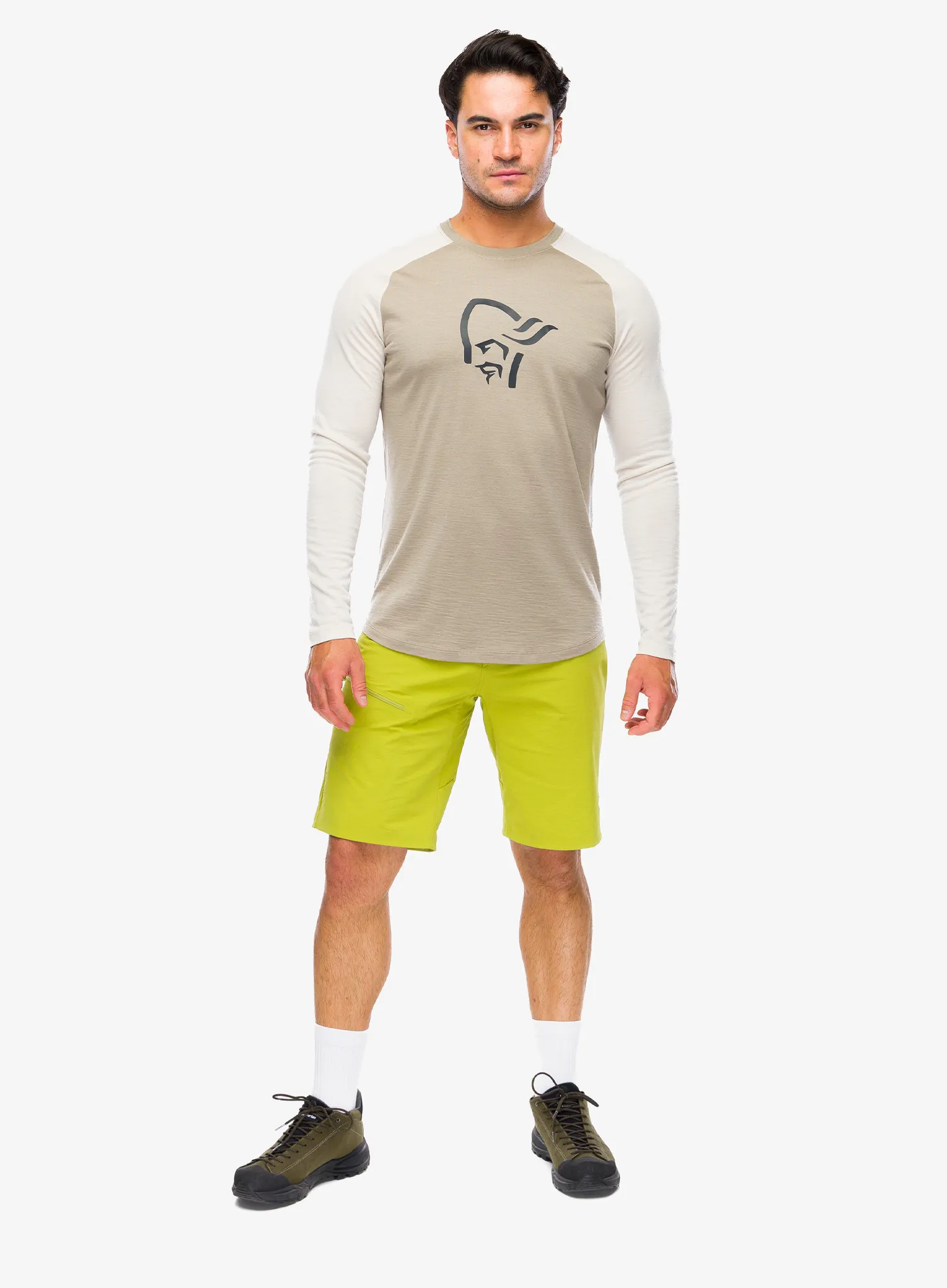 Kraťasy pánske Norrona Falketind Flex1 Shorts - golden lime