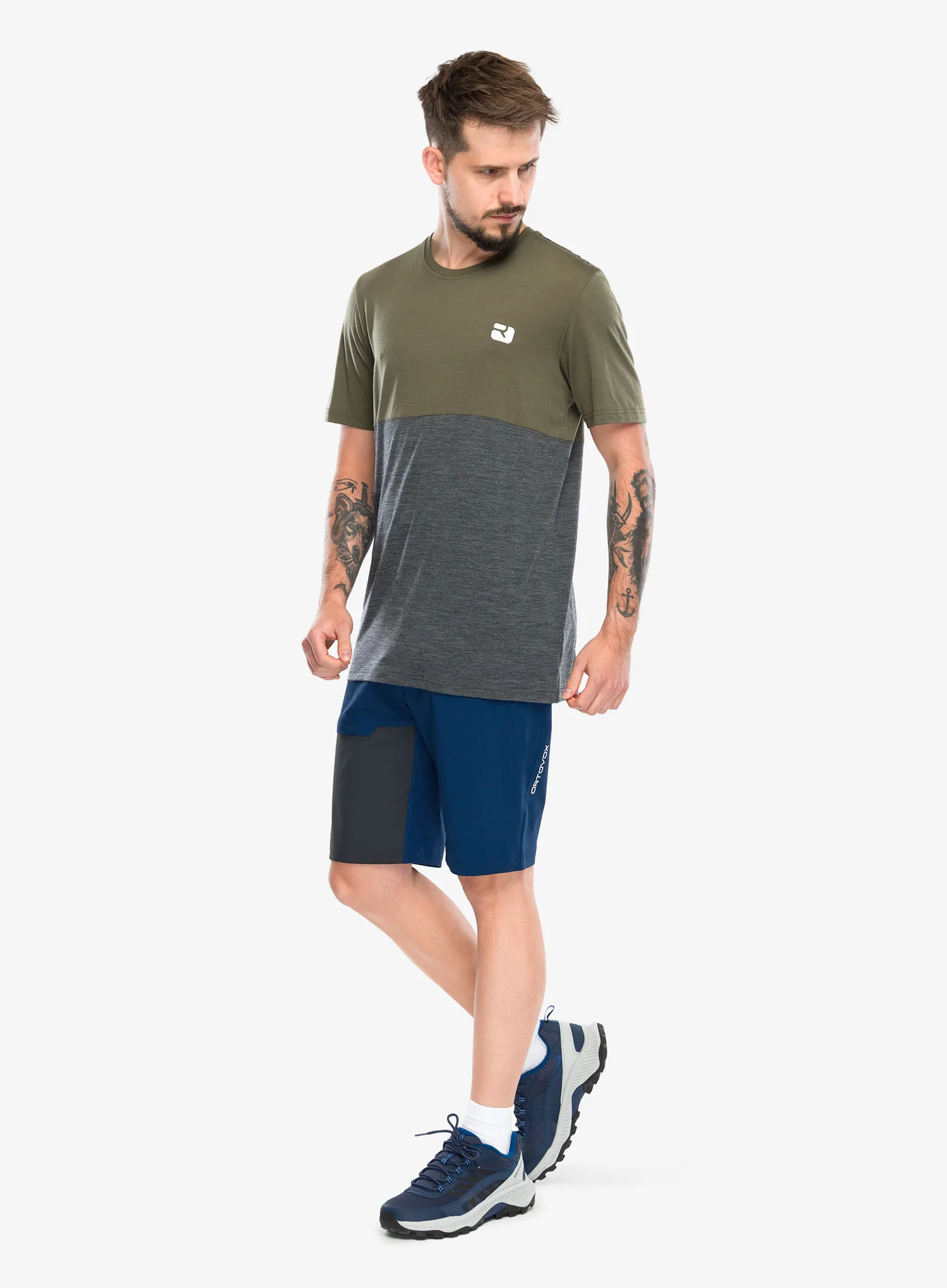 Kraťasy pánske Ortovox Brenta Shorts - deep ocean