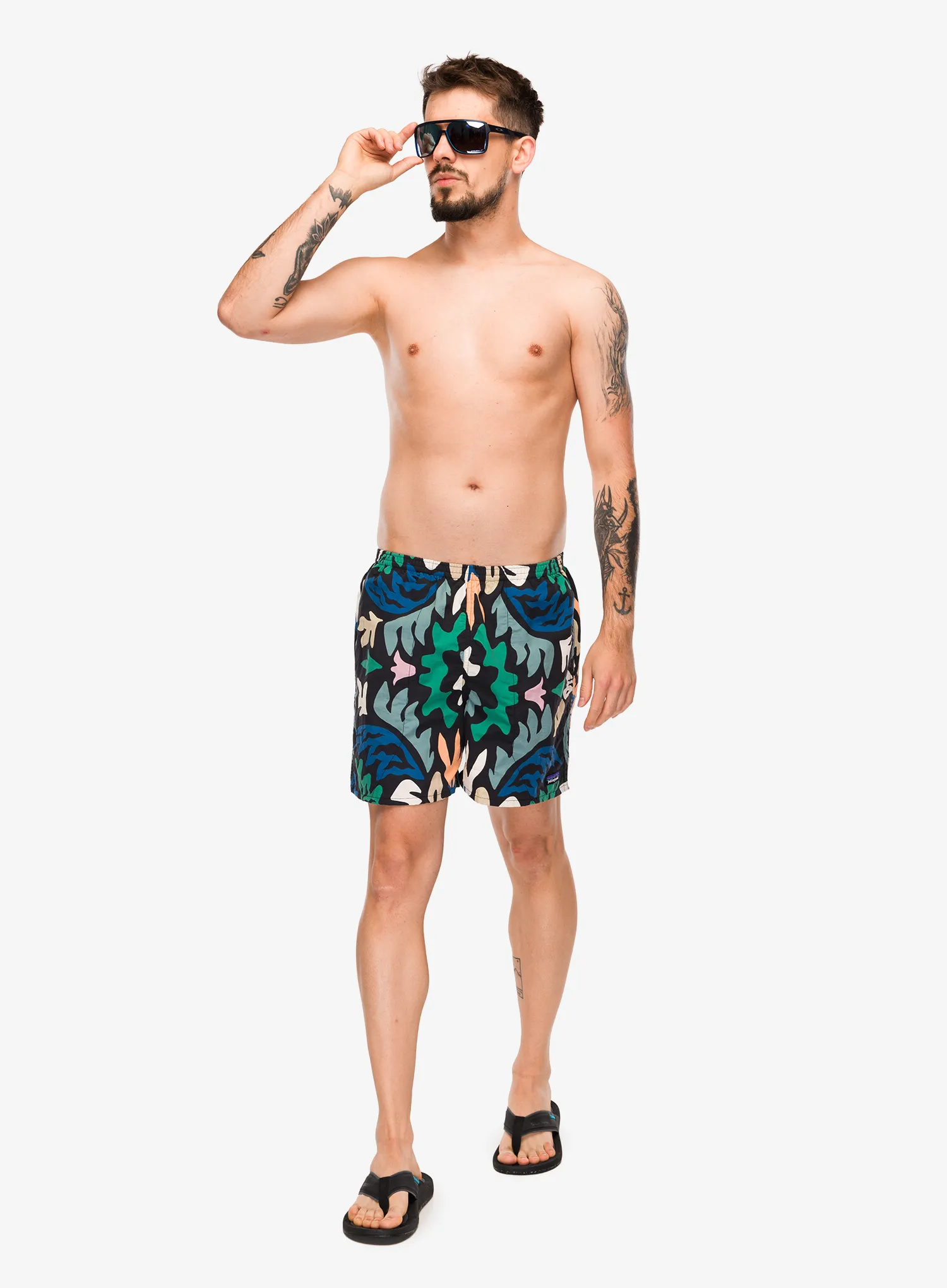Kraťasy pánske Patagonia Baggies Shorts 5 - kaleido/black