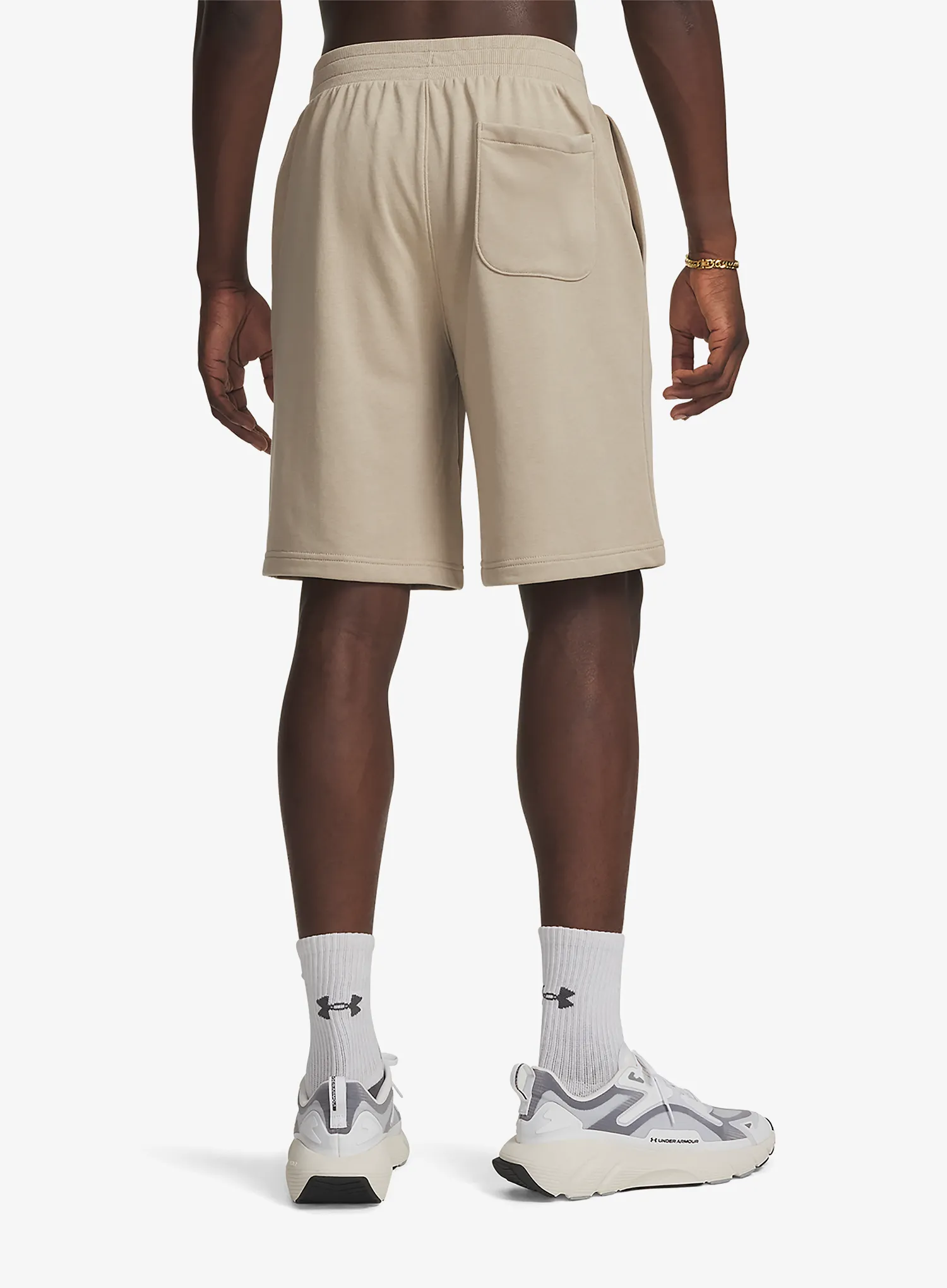 Kraťasy pánske Under Armour Rival LW Shorts - city khaki/black