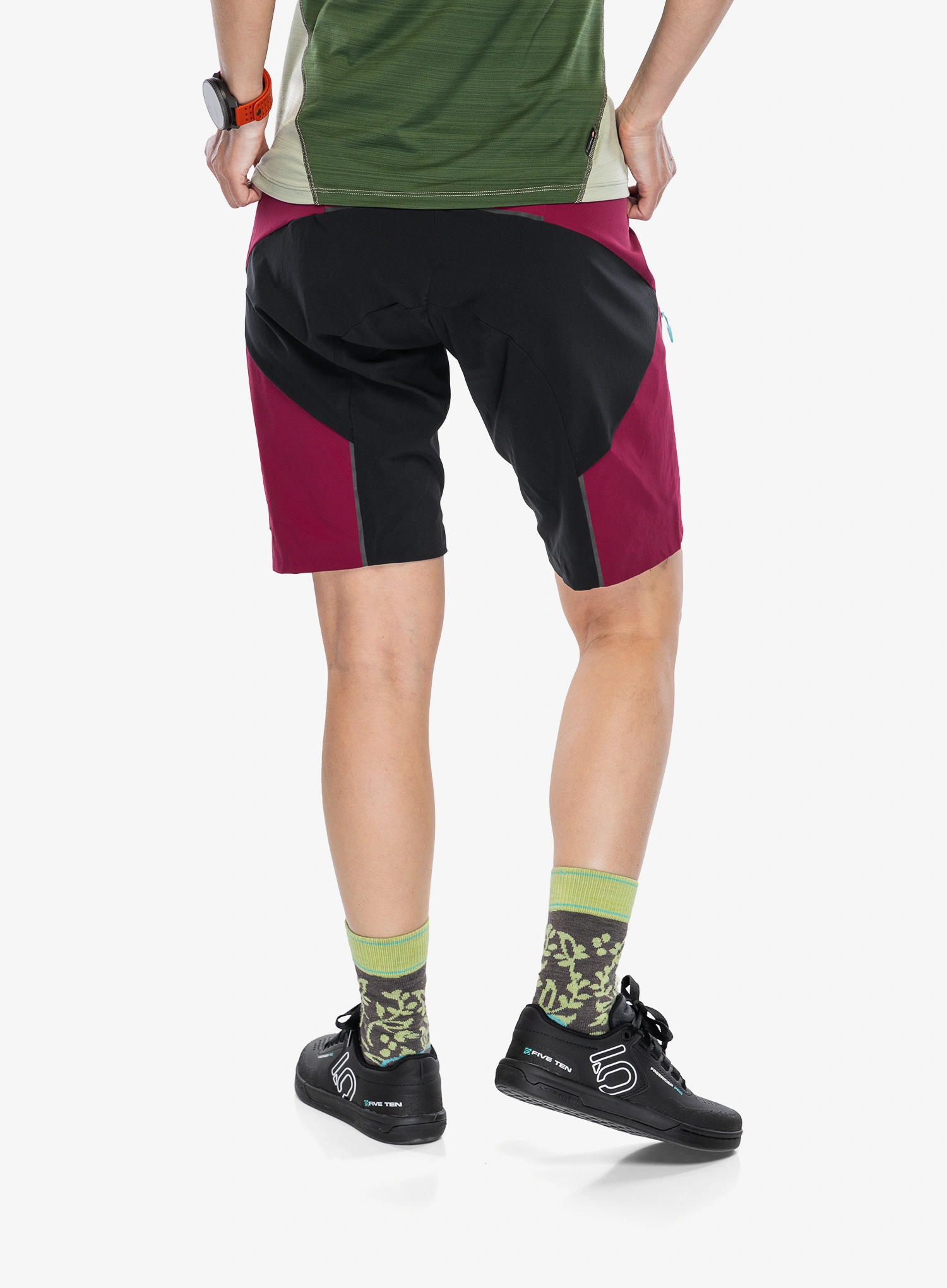 Dámske cyklistické nohavice krátke Dynafit Ride Light DST Shorts - beet red