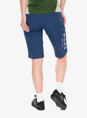Dámske cyklistické nohavice krátke Mons Royale Momentum 2.0 Bike Shorts - dark denim