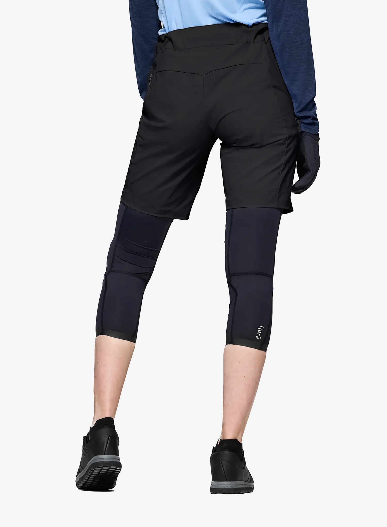 Dámske cyklistické nohavice krátke Norrona Fjora Flex1 Light Shorts - caviar black