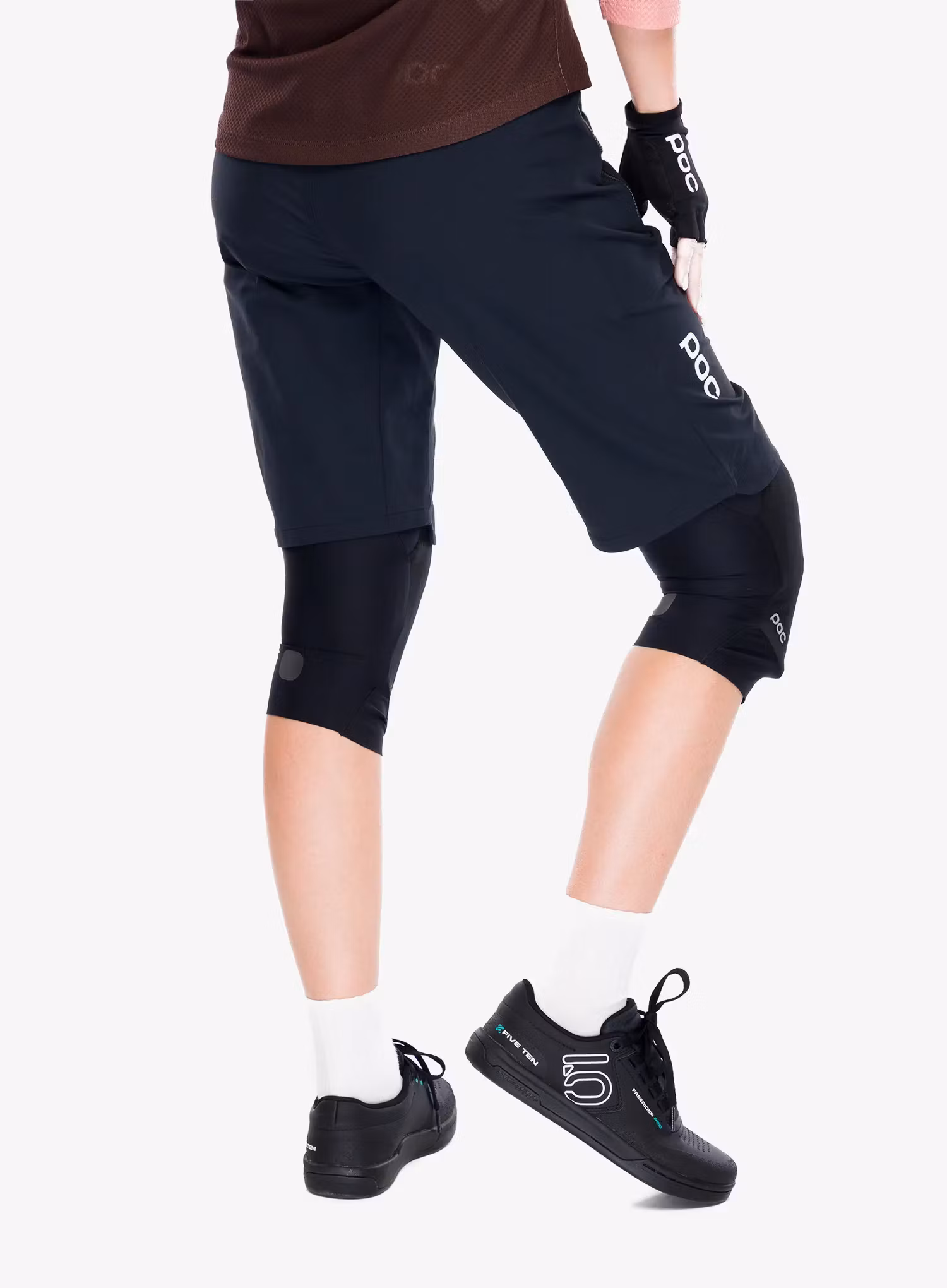 Dámske cyklistické nohavice krátke POC Essential Enduro Shorts - uranium black