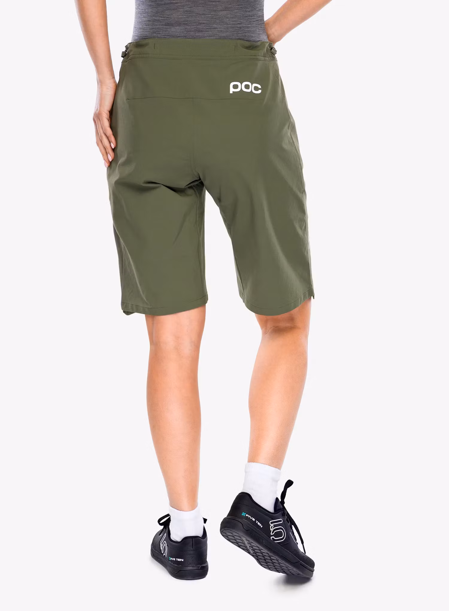 Dámske cyklistické nohavice krátke POC Essential Enduro Shorts - epidote green