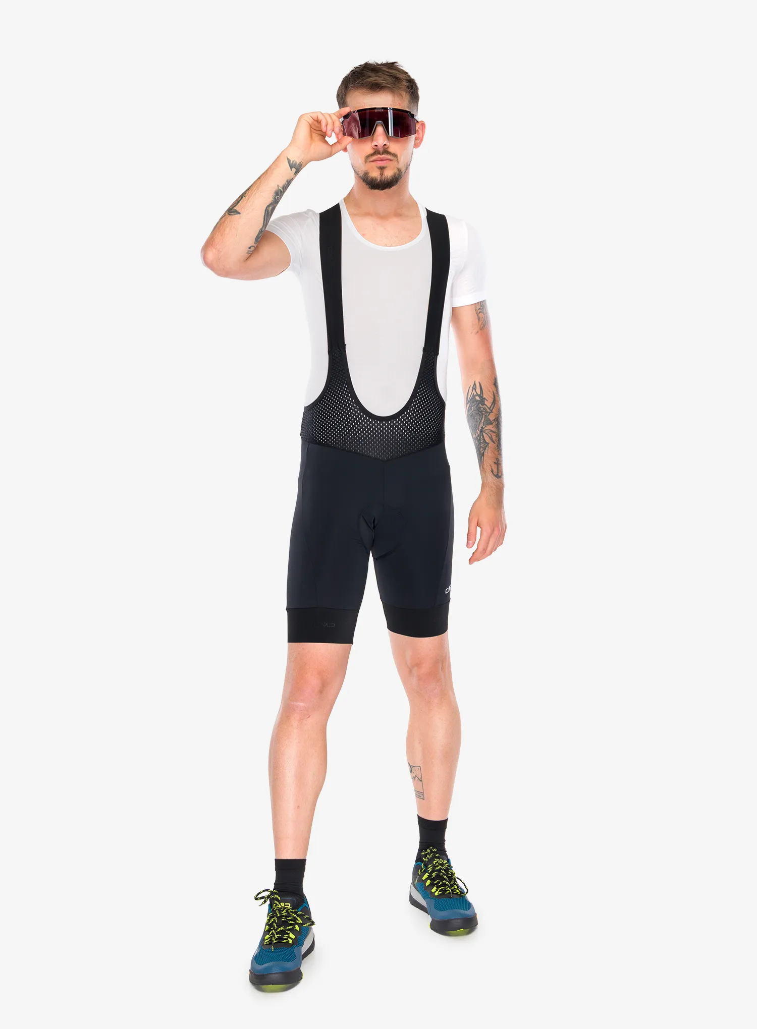 Cyklistické šortky s vložkou CMP Zyloft Bib - nero
