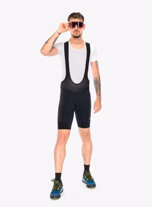 Cyklistické šortky s vložkou CMP Zyloft Bib - nero