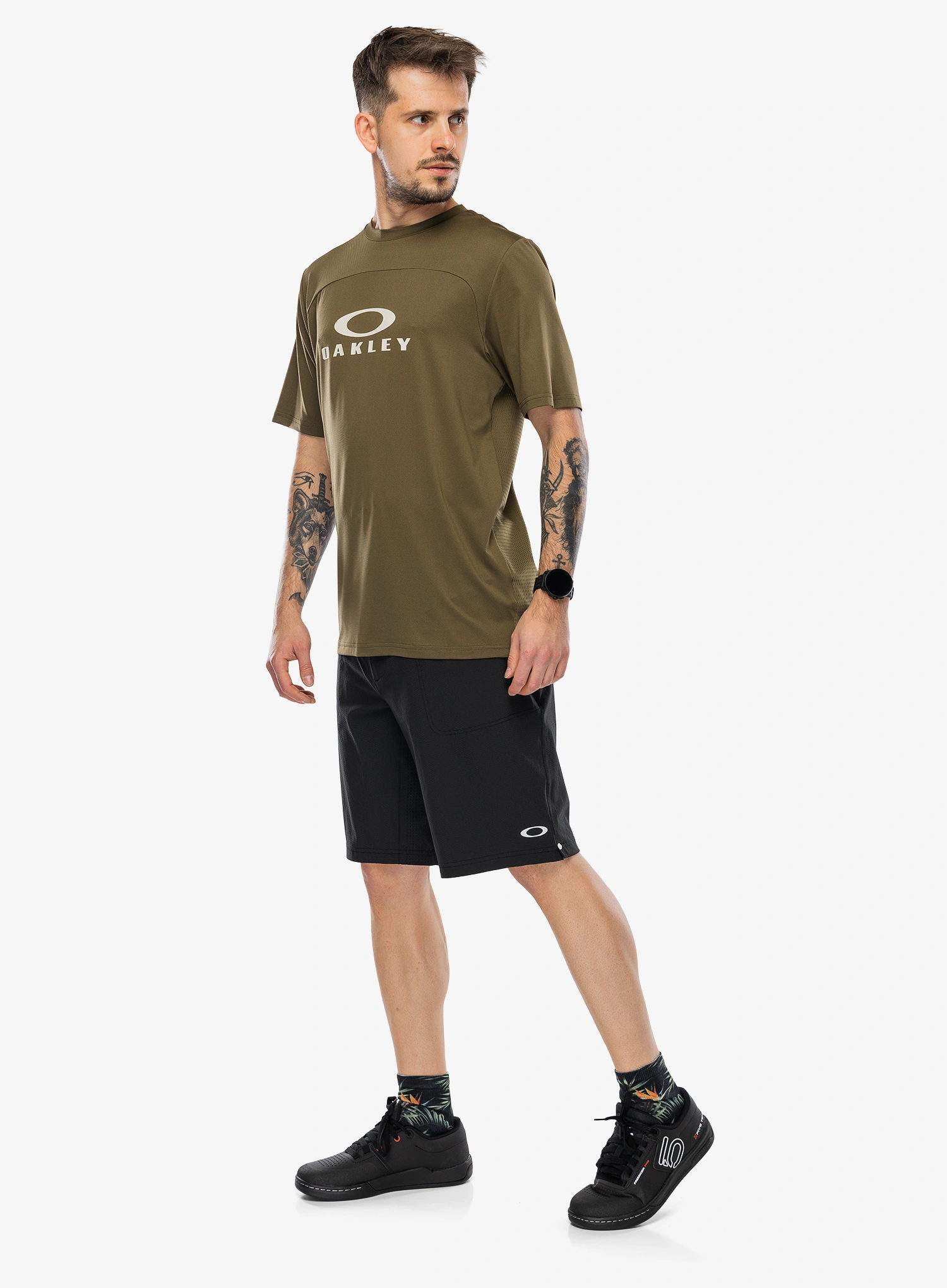 Cyklistické šortky s vložkou Oakley Seeker Whip Lined Short - pitch black