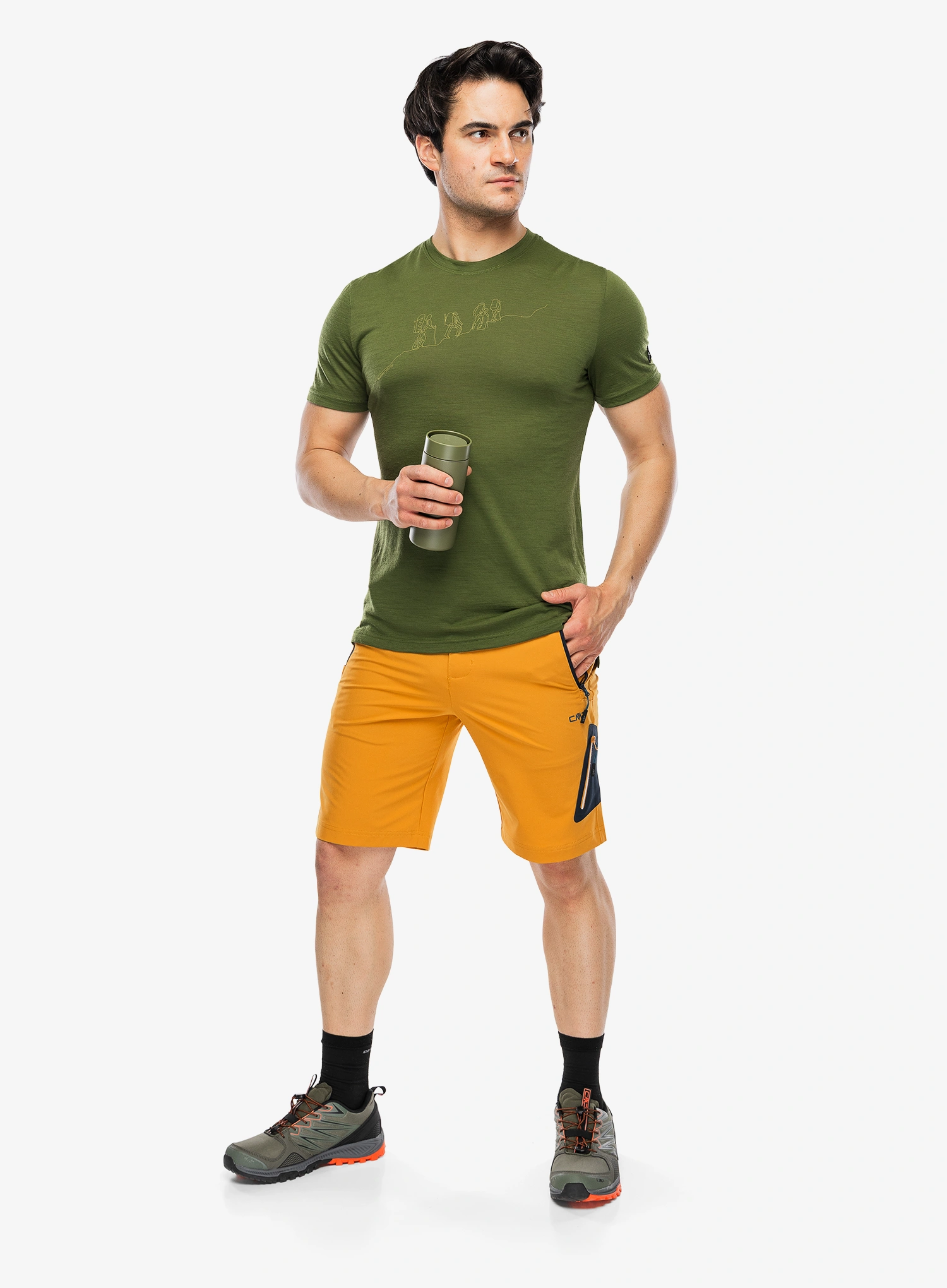 Turistické kraťasy CMP Nello - curcuma