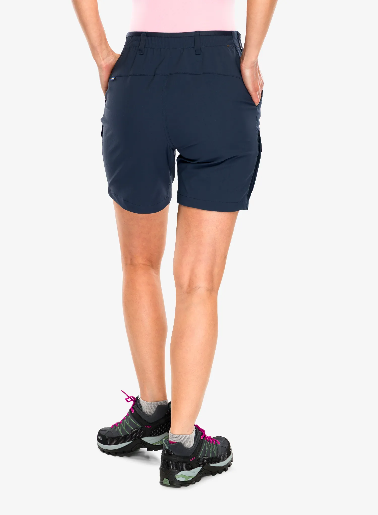 Turistické kraťasy dámske Fjallraven Abisko Hybrid Trail Shorts - navy
