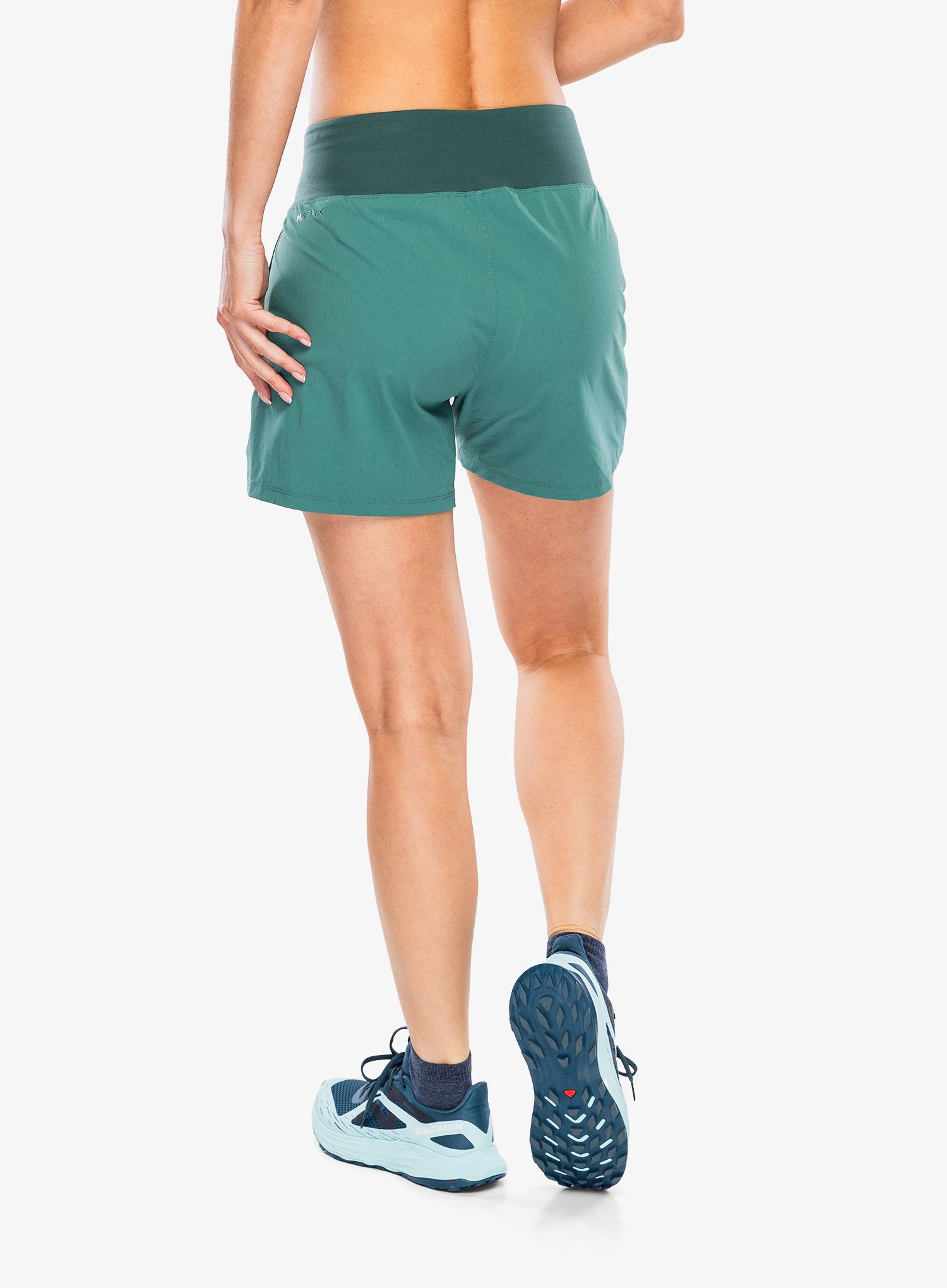 Turistické kraťasy dámske Rab Momentum Shorts - eucalyptus