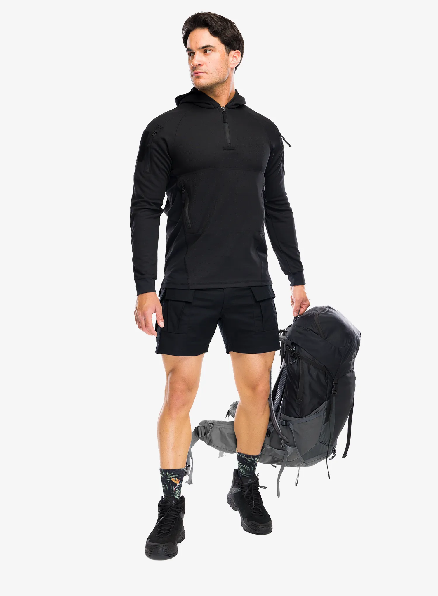 Turistické kraťasy Helikon-Tex Cargo Shorts - black