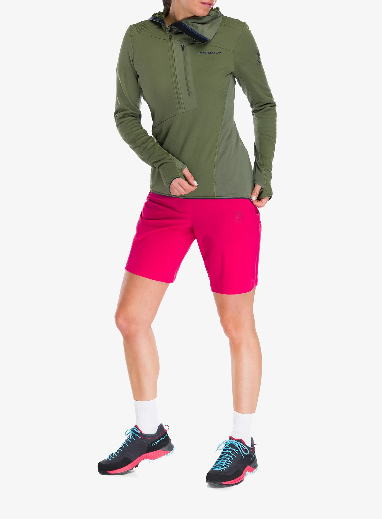 Turistické kraťasy La Sportiva Monument Shorts - azalea/redwood