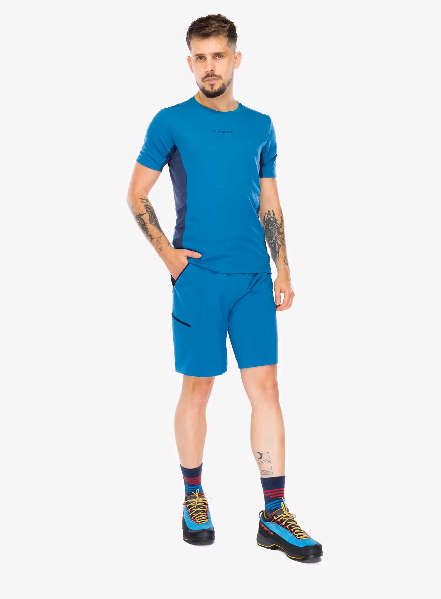 Turistické kraťasy La Sportiva Monument Shorts - lake/night sky