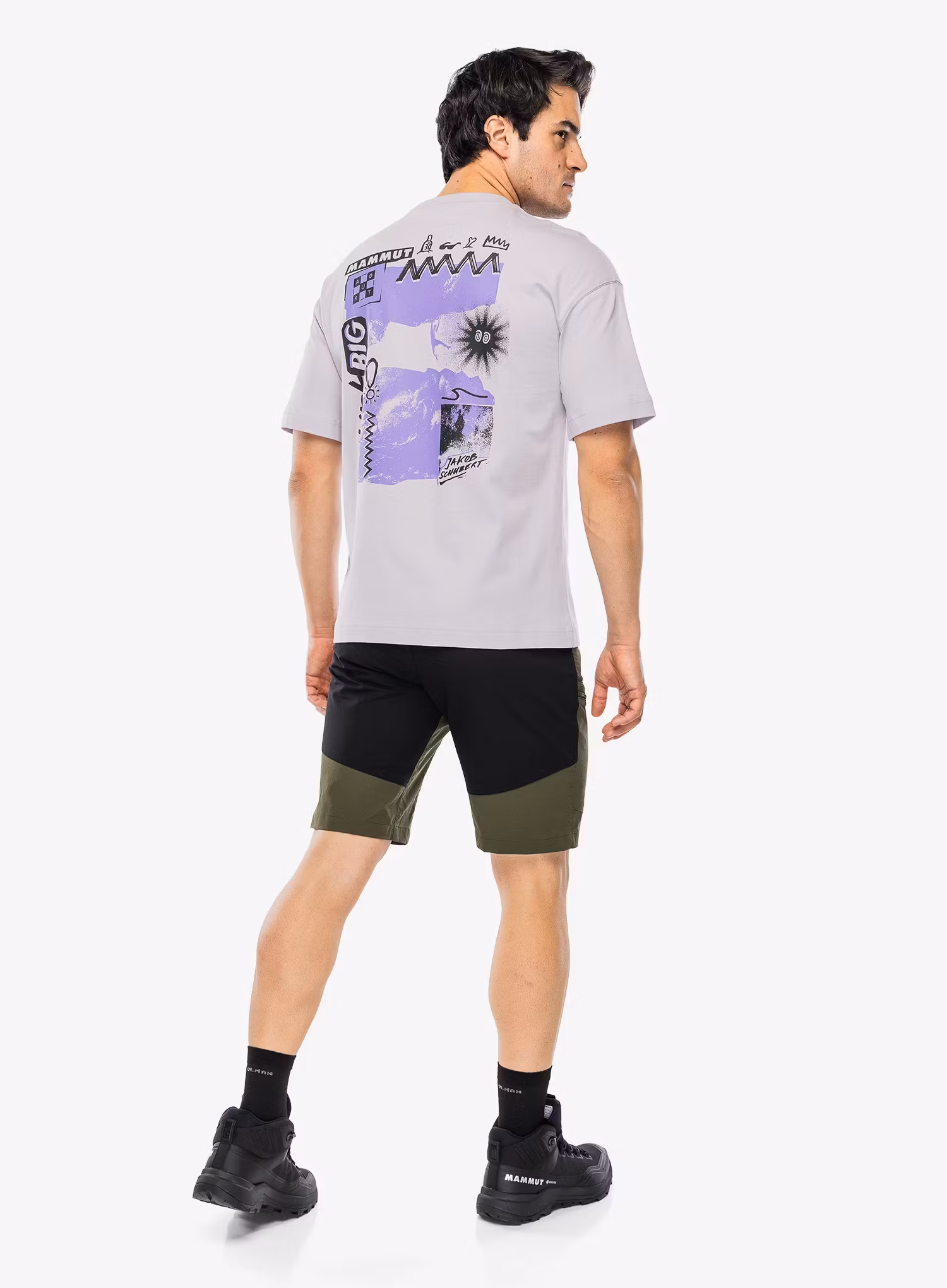 Turistické kraťasy Mammut Zinal Hybrid Shorts - dark marsh/black