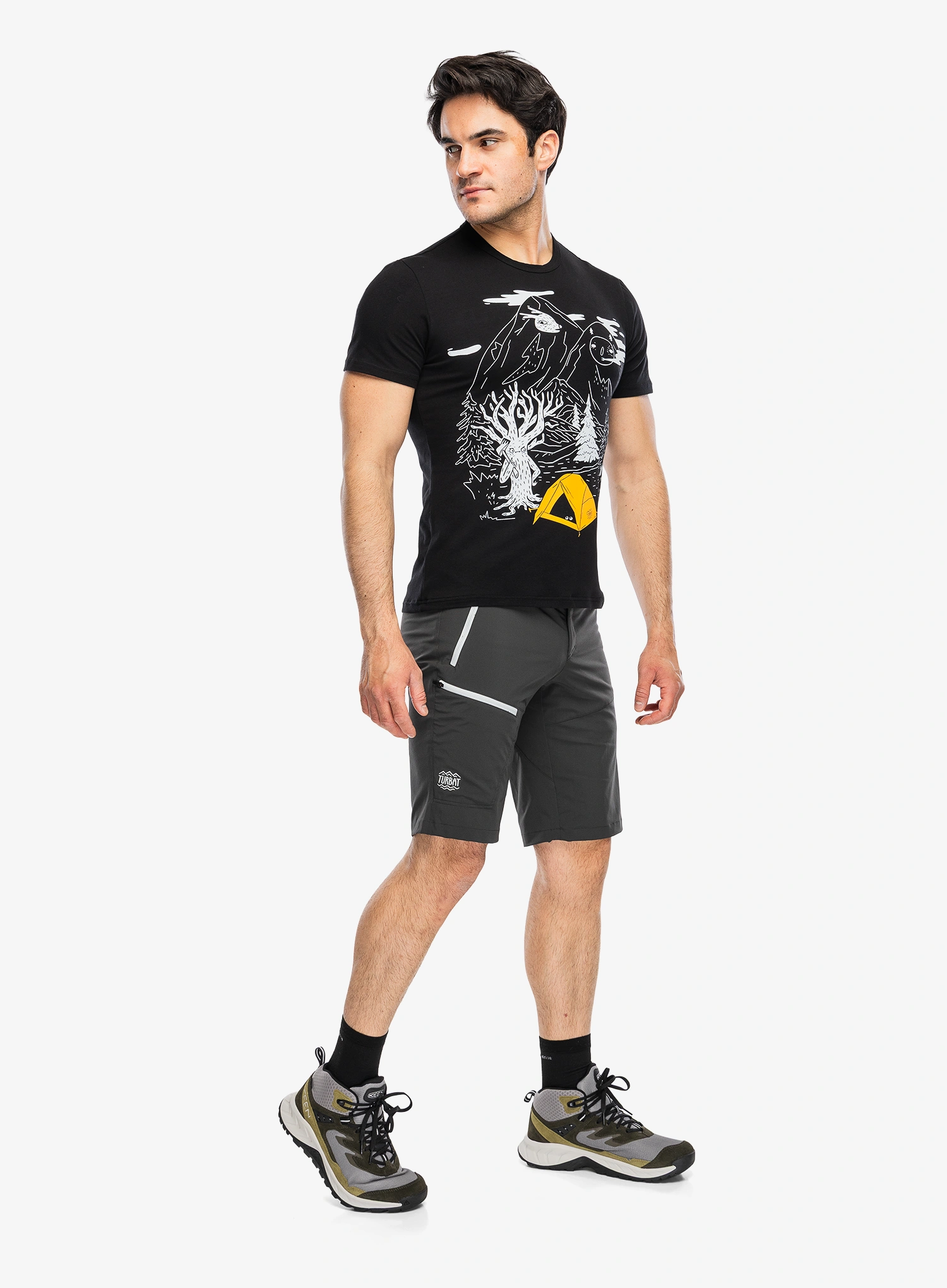 Turistické kraťasy Turbat Prut Trek Shorts - raven black