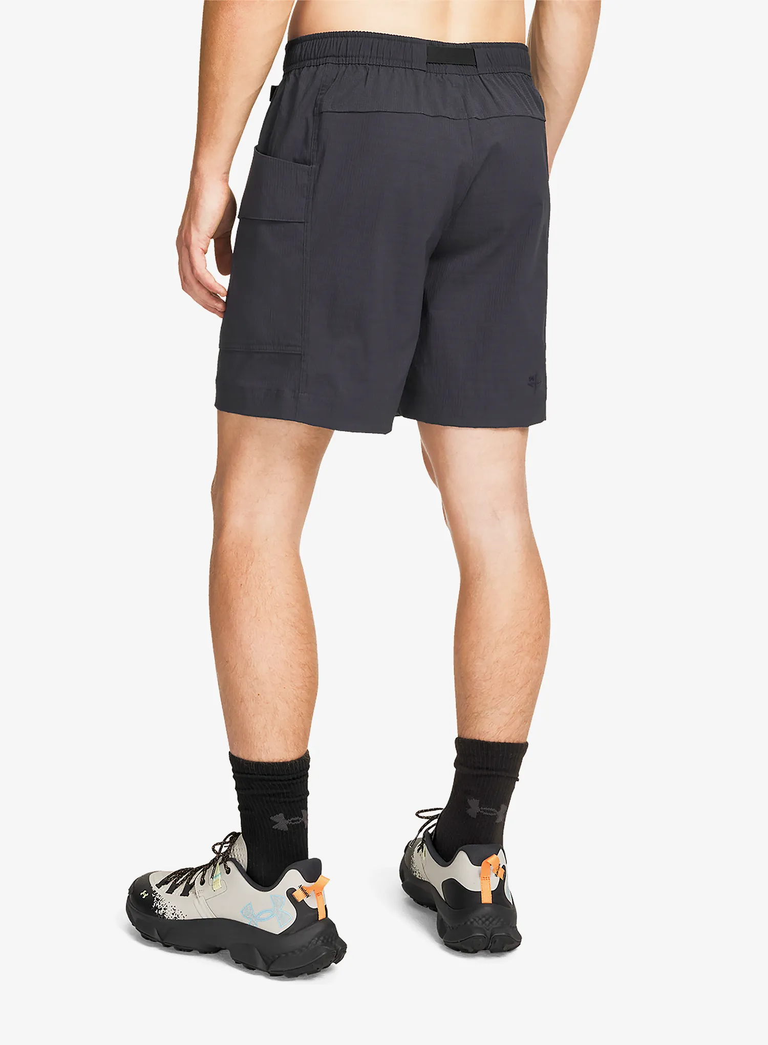 Turistické kraťasy Under Armour Explor Hike Cargo Short - anthracite/black
