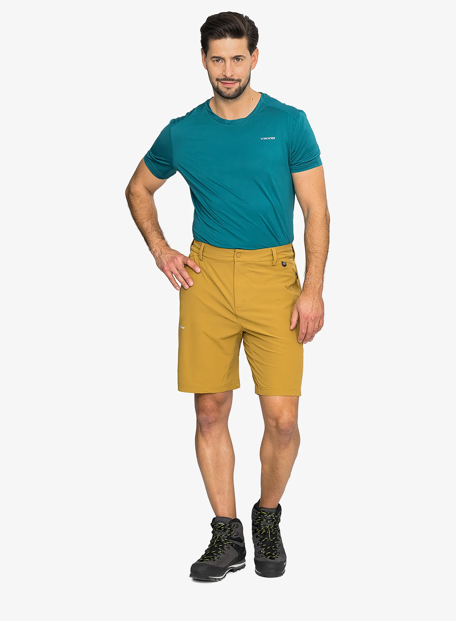 Turistické kraťasy Viking Expander Shorts - light brown