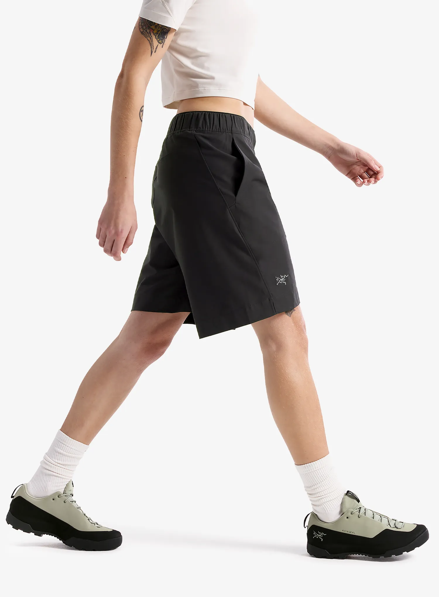 Lezecké kraťasy dámske Arcteryx Kragg Cotton Short 9 - black