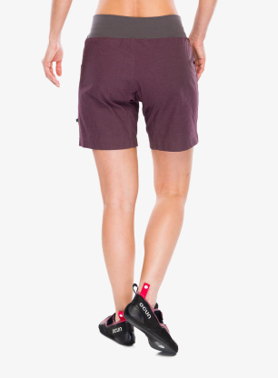 Lezecké kraťasy dámske Edelrid Sansara Shorts II - dark plum