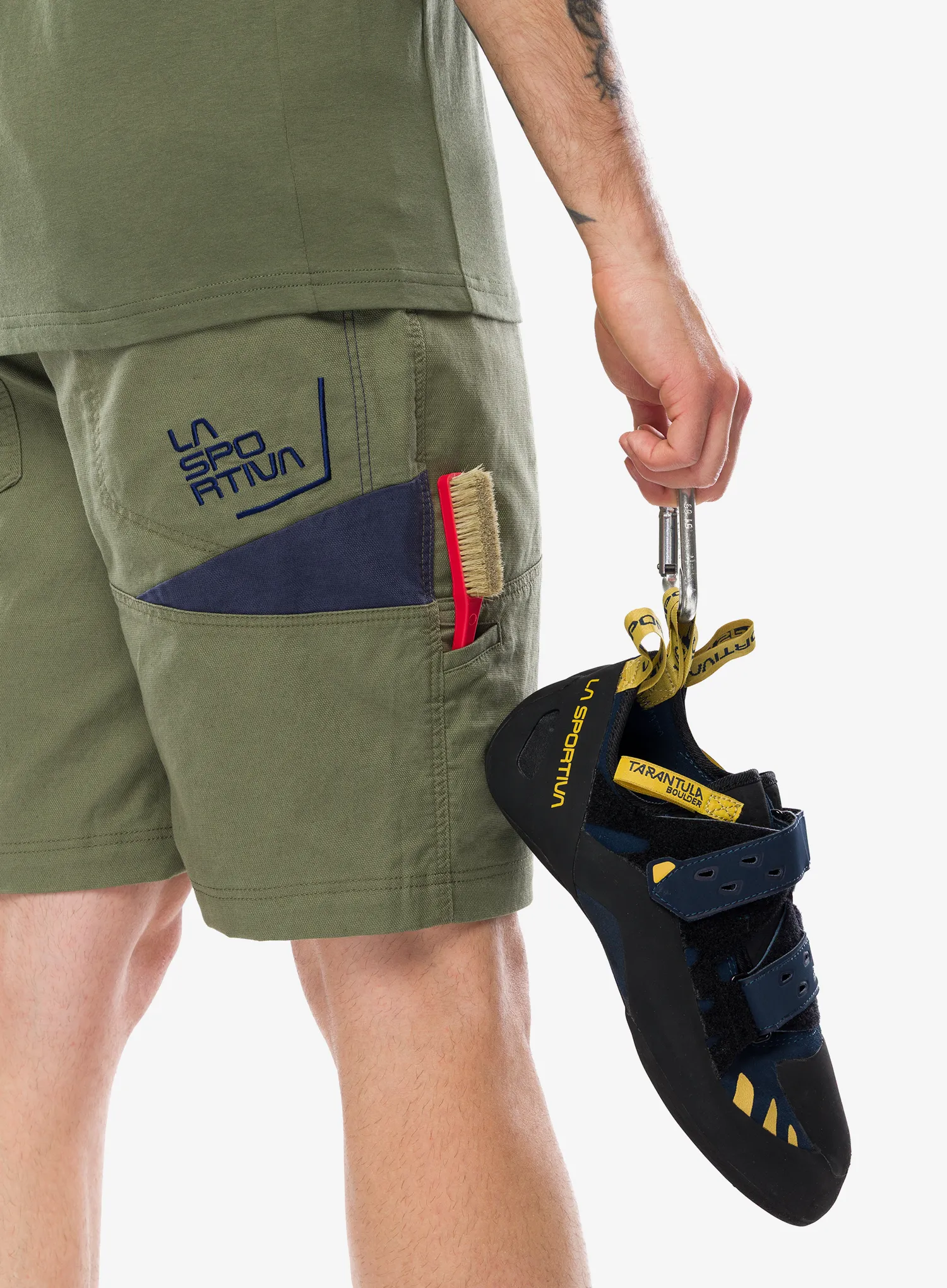 Lezecké kraťasy La Sportiva Bolt Short - cypress/night sky