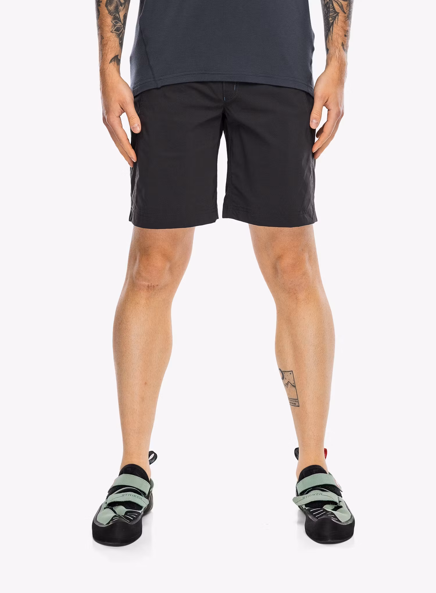 Lezecké kraťasy Ocun Mania Shorty - anthracite obsidian