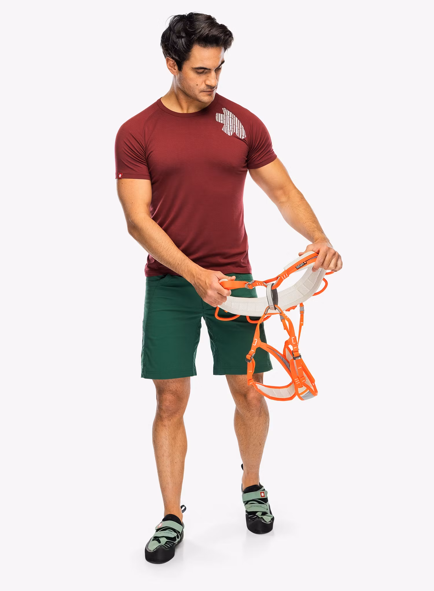 Lezecké kraťasy Ocun Mania Shorty - green dark
