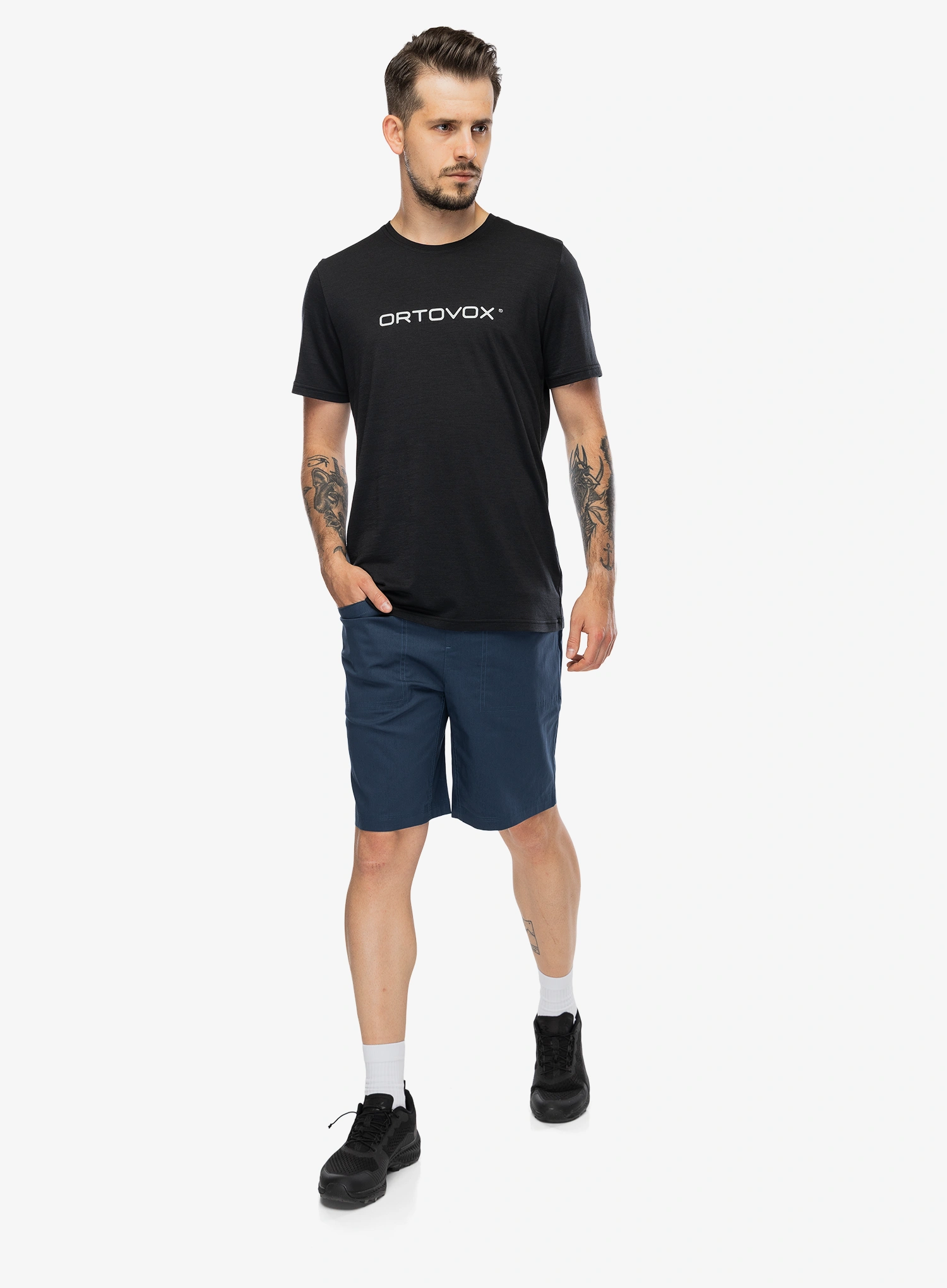 Lezecké kraťasy Ortovox Affinity Shorts - blue nunatak