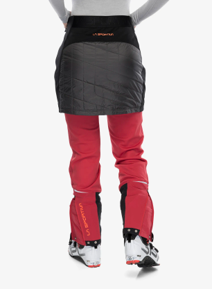 Zateplená sukňa La Sportiva Warm Up Primaloft Skirt - carbon/cherry tomato