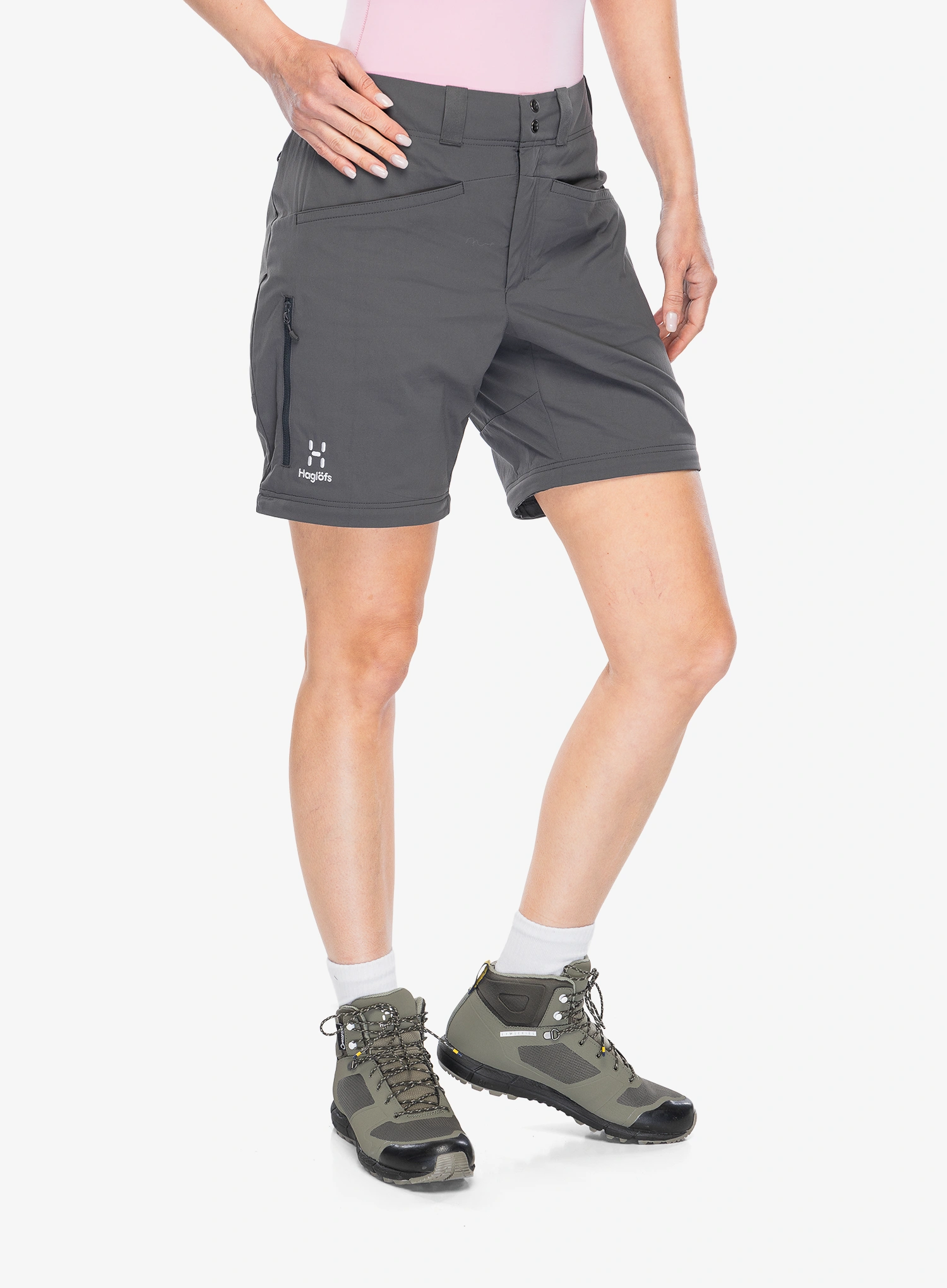 Dámske nohavice Haglofs Lite Standard Zip-Off Pant - magnetite