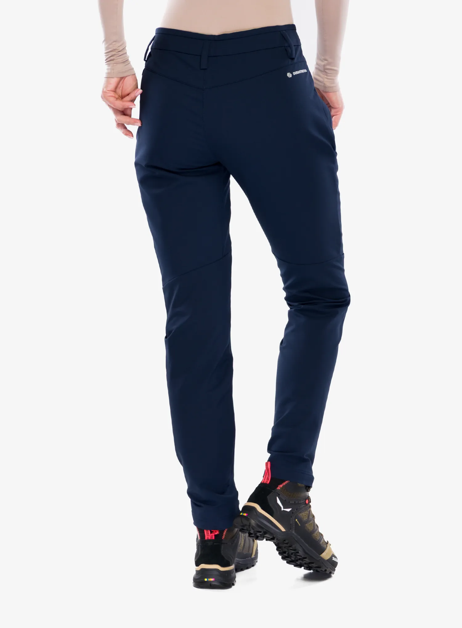 Dámske nohavice Salewa Puez Dolomitic 2 DST Regular Pants - navy blazer/fluo coral