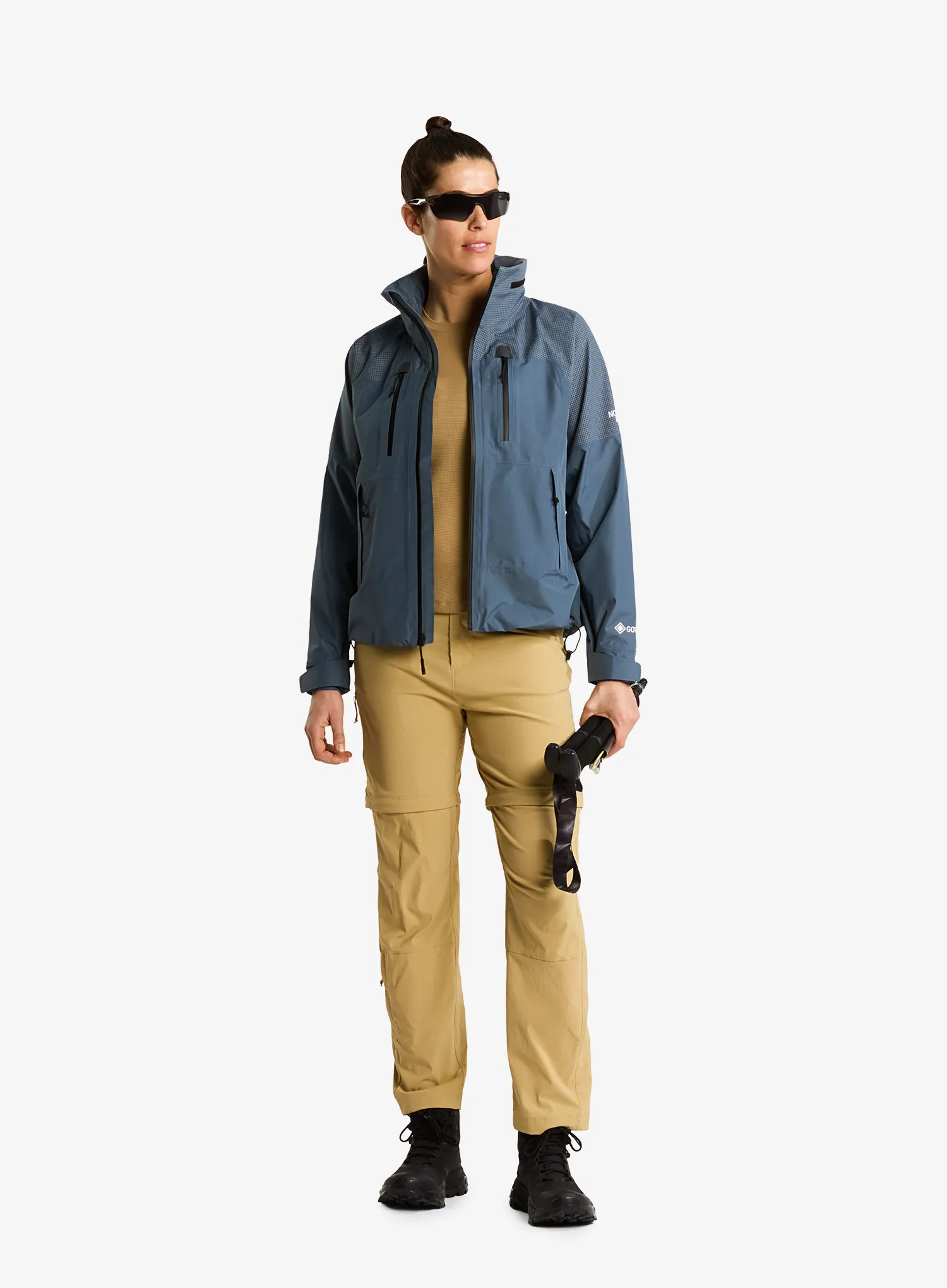 Dámske nohavice The North Face Exploration Reg Straight Convertible Pant - khaki stone
