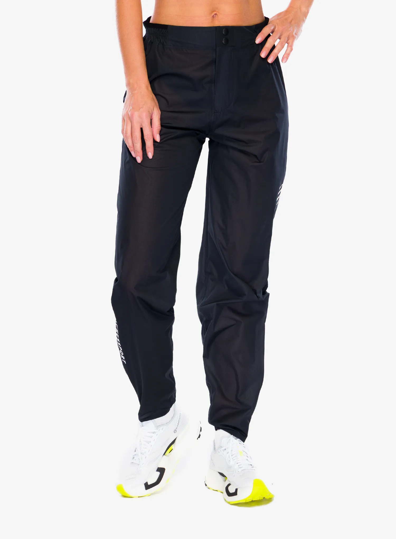 Bežecké nohavice Compressport Hurricane Waterproof Pants 2.0 - black