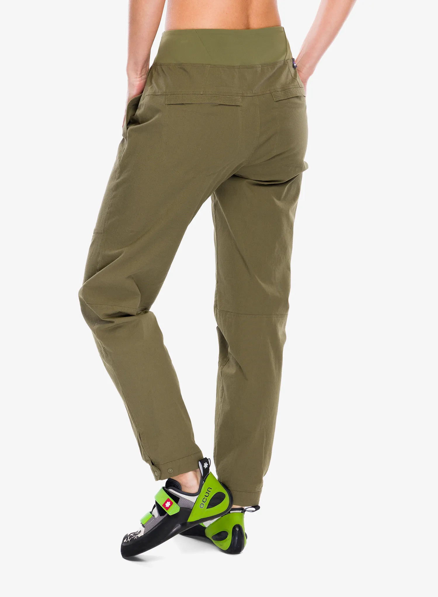 Nohavice na lezenie dámske Patagonia Caliza Rock Pants - tent green