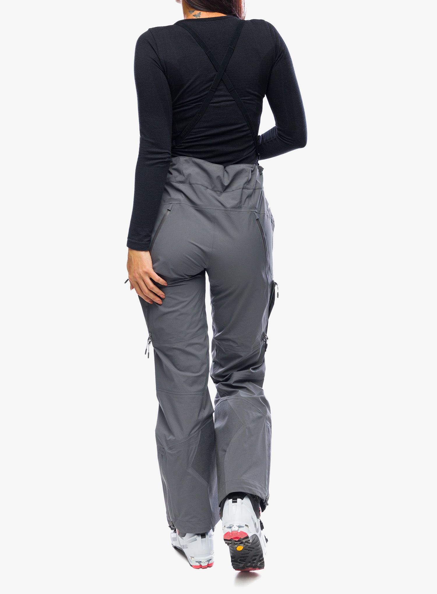 Dámske softshellové nohavice BlackYak Hariana Pants - iron gate