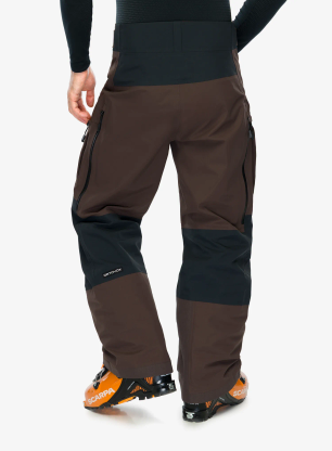 Lyžiarske nohavice Ortovox Ravine Free 3L Pants - dark chestnut