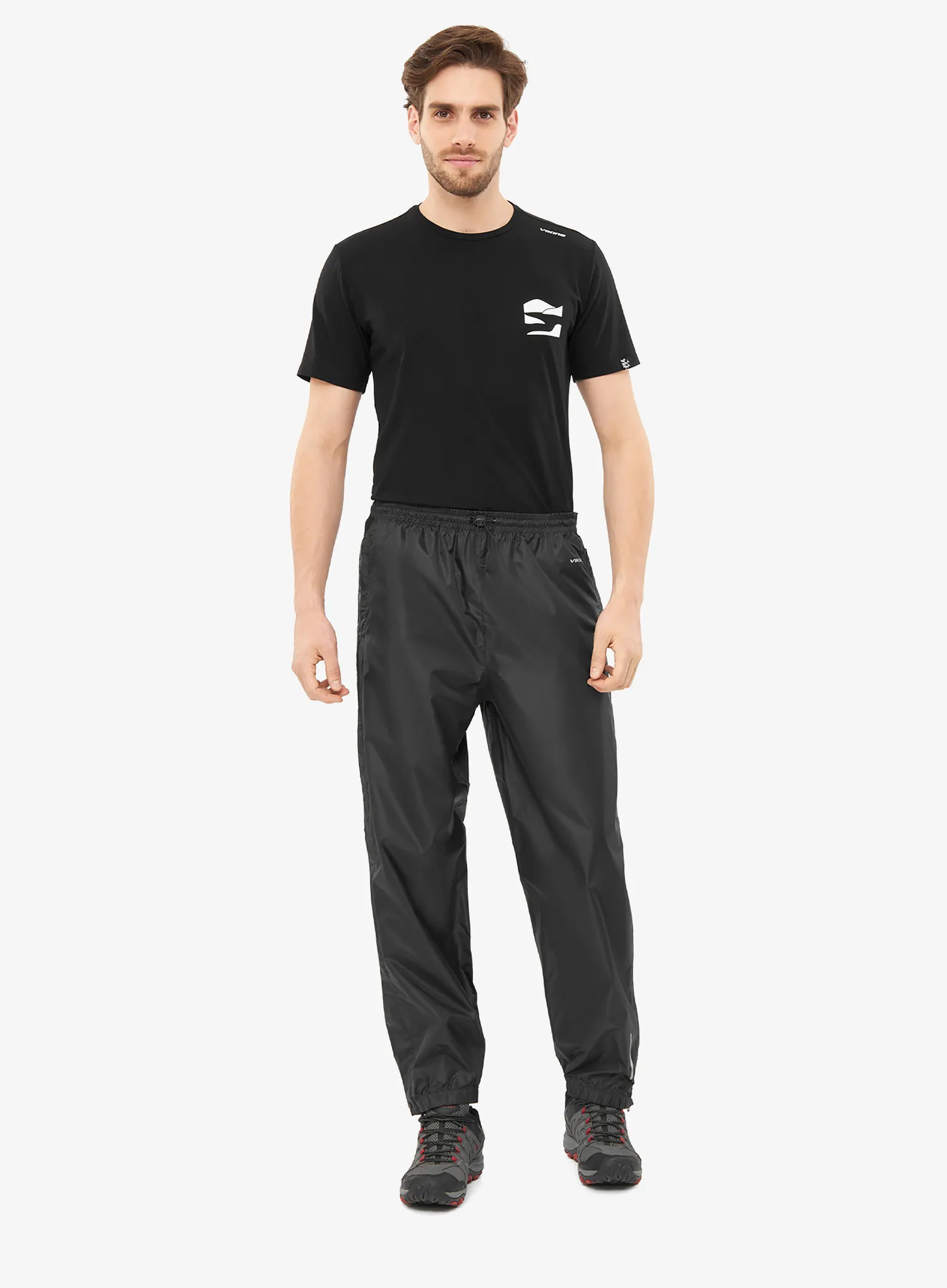 Nepremokavé nohavice Viking Rainier Full Zip - black