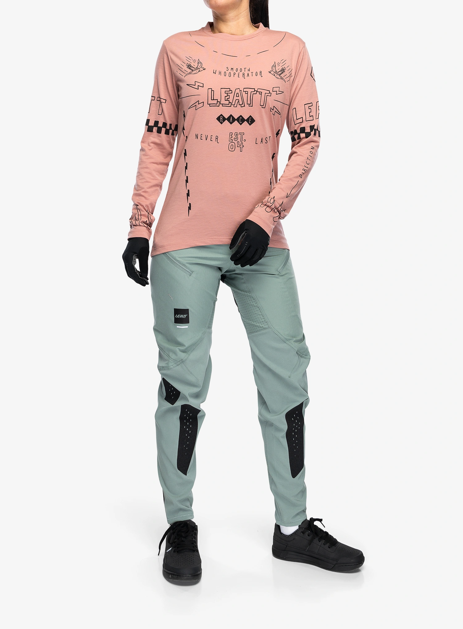 Dámske cyklistické nohavice Leatt MTB Gravity 3.0 - mist green