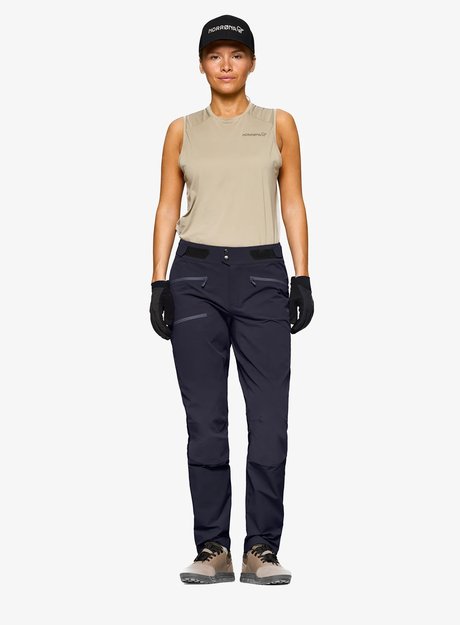 Dámske cyklistické nohavice Norrona Fjora Flex1 Pants - caviar black