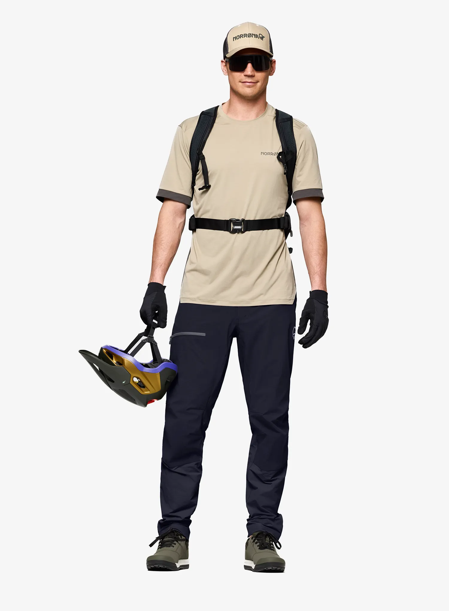 Cyklistické nohavice dlhé Norrona Fjora Flex1 Pants - caviar black
