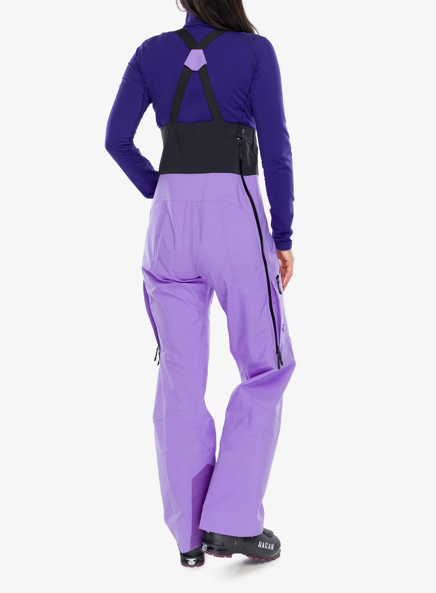 Dámske GORE TEX nohavice Arcteryx Rush Bib Pant - aster/black