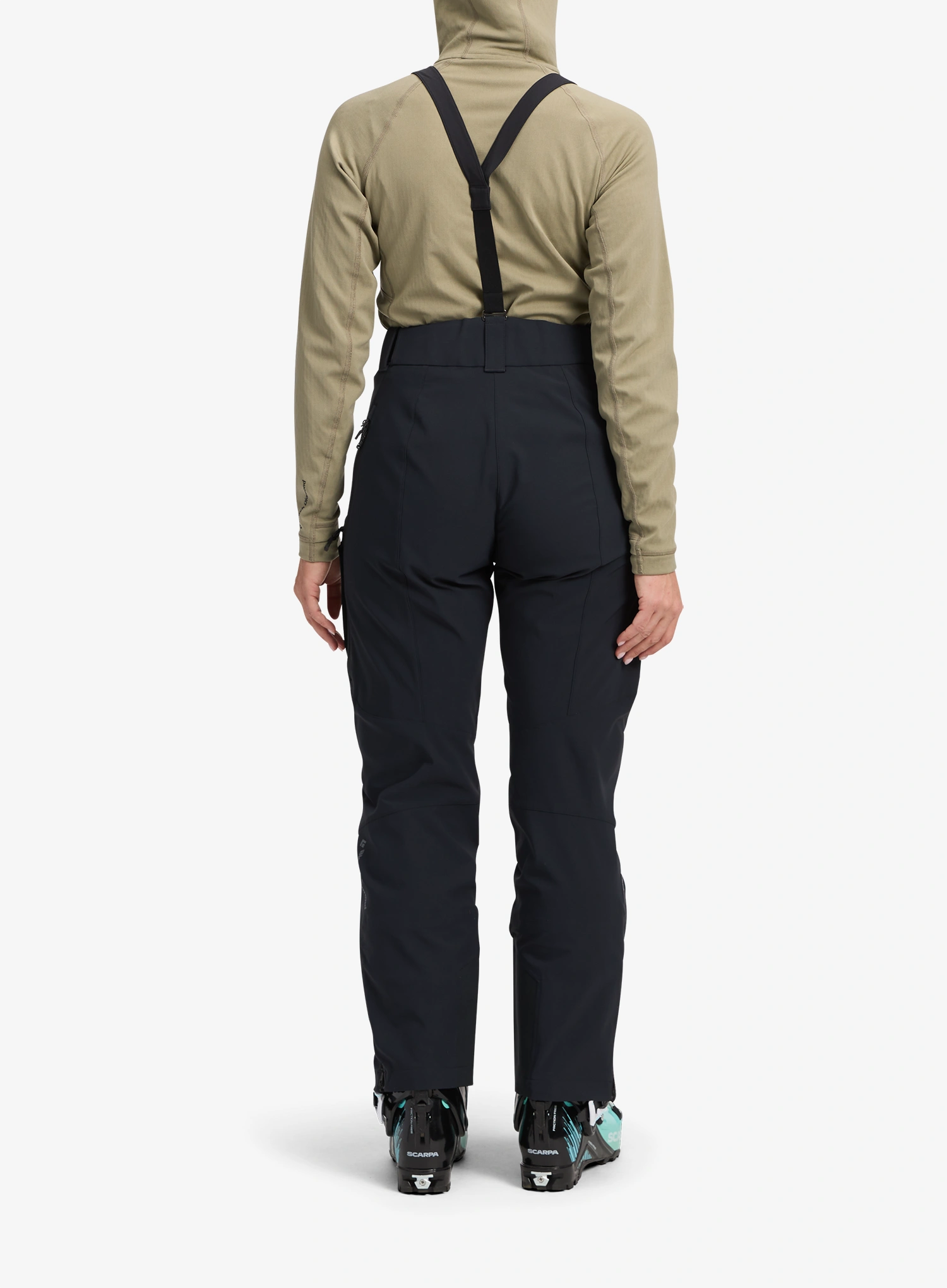 Dámske softshellové nohavice Black Diamond Dawn Patrol Pants - black/black