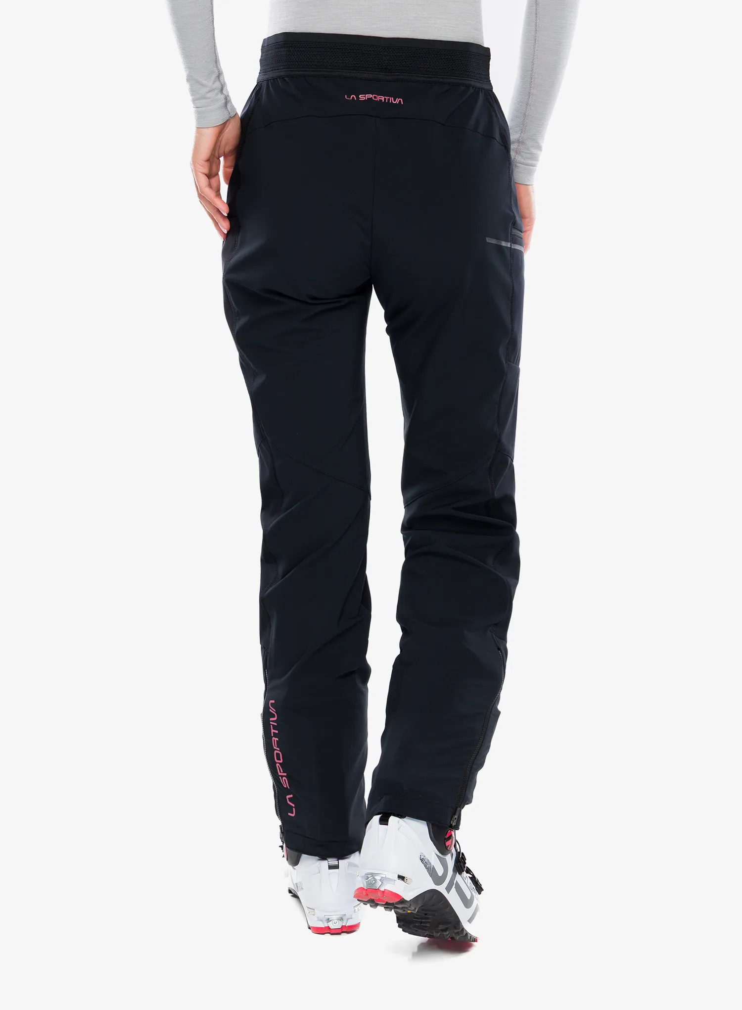 Dámske softshellové nohavice La Sportiva Ikarus Pant - black/rosebay