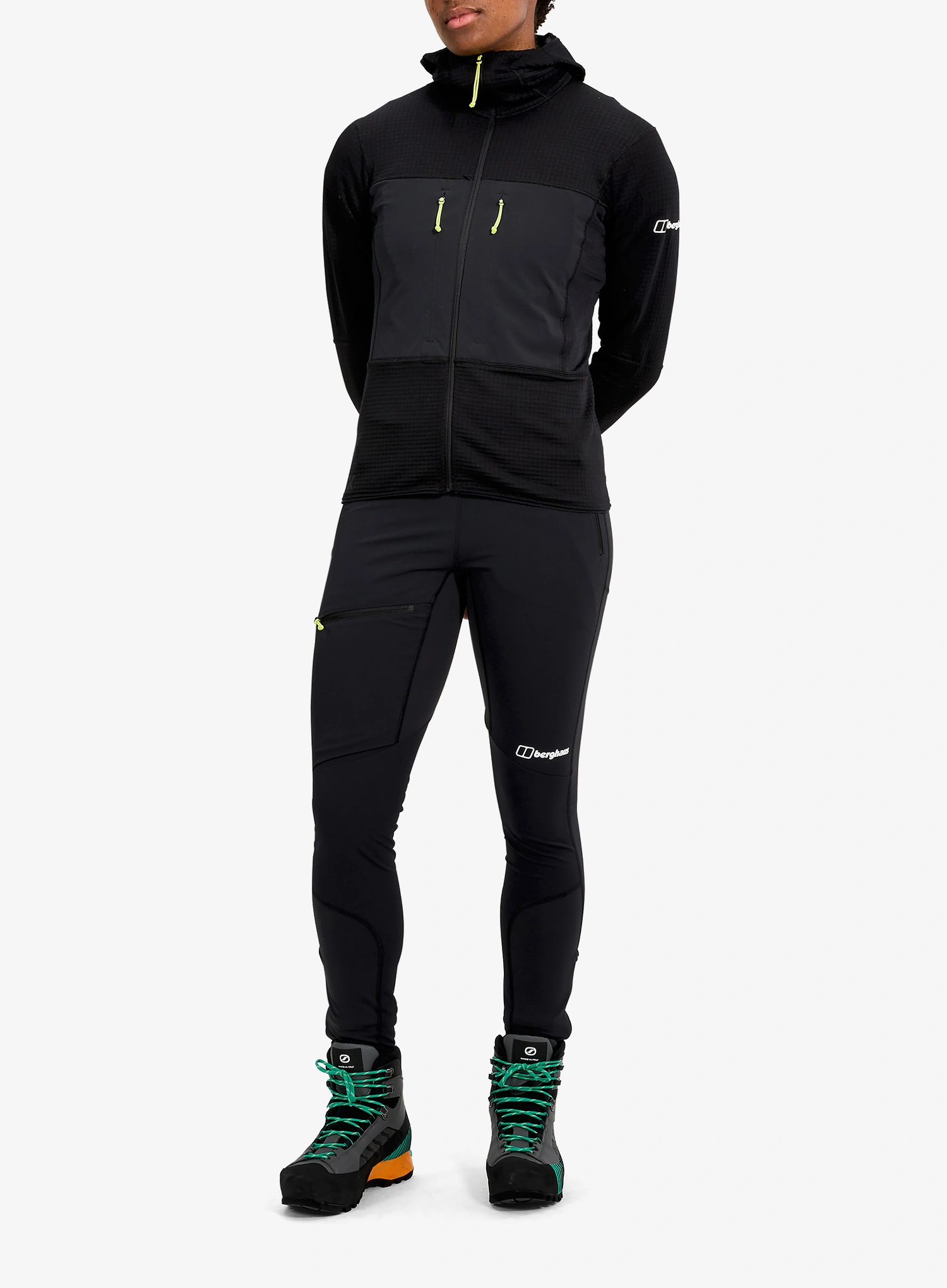 Dámske softshellové nohavice Berghaus MTN Guide Alpine Legging - black