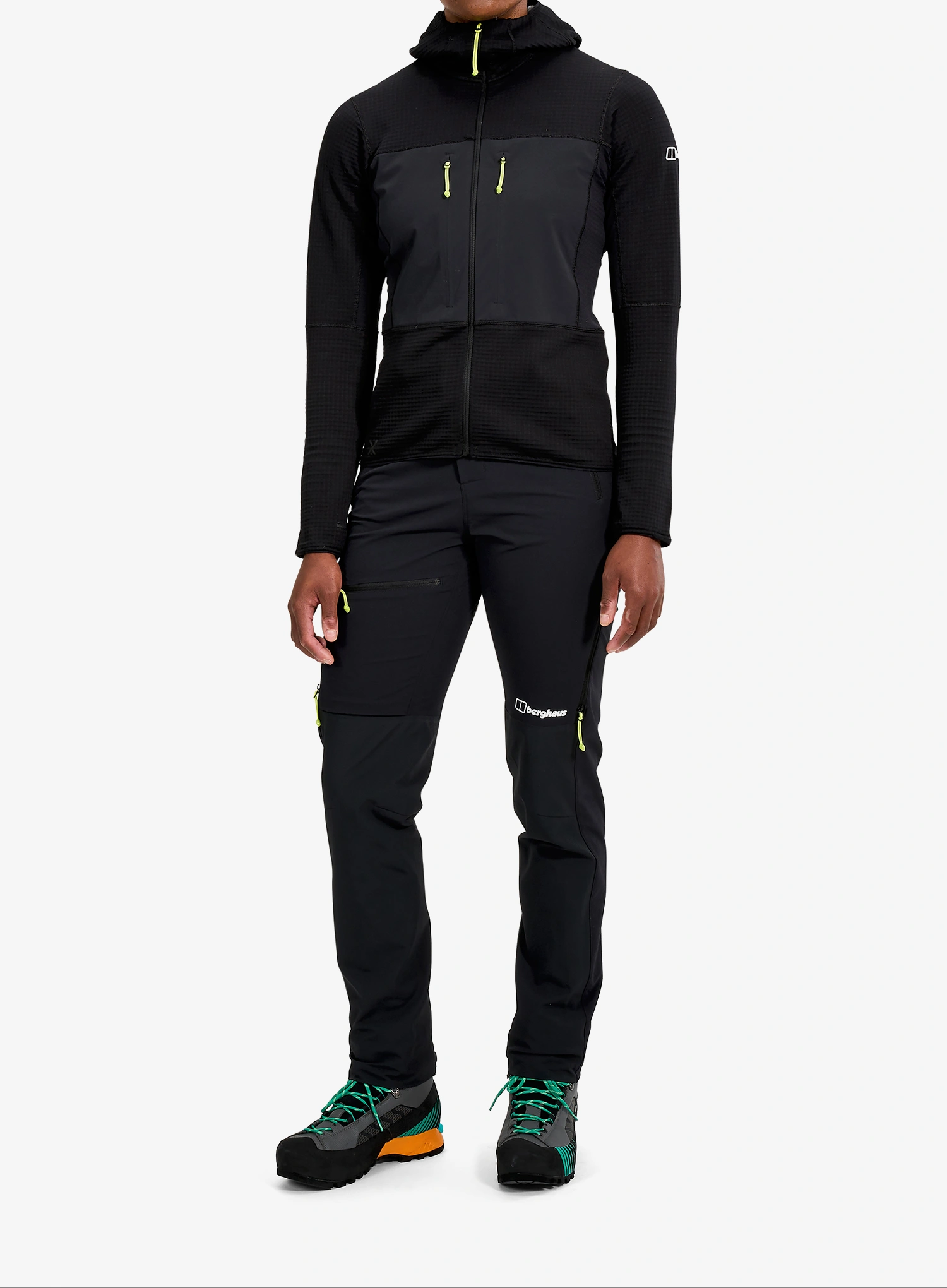 Dámske softshellové nohavice Berghaus MTN Guide Alpine Pant - black/blk