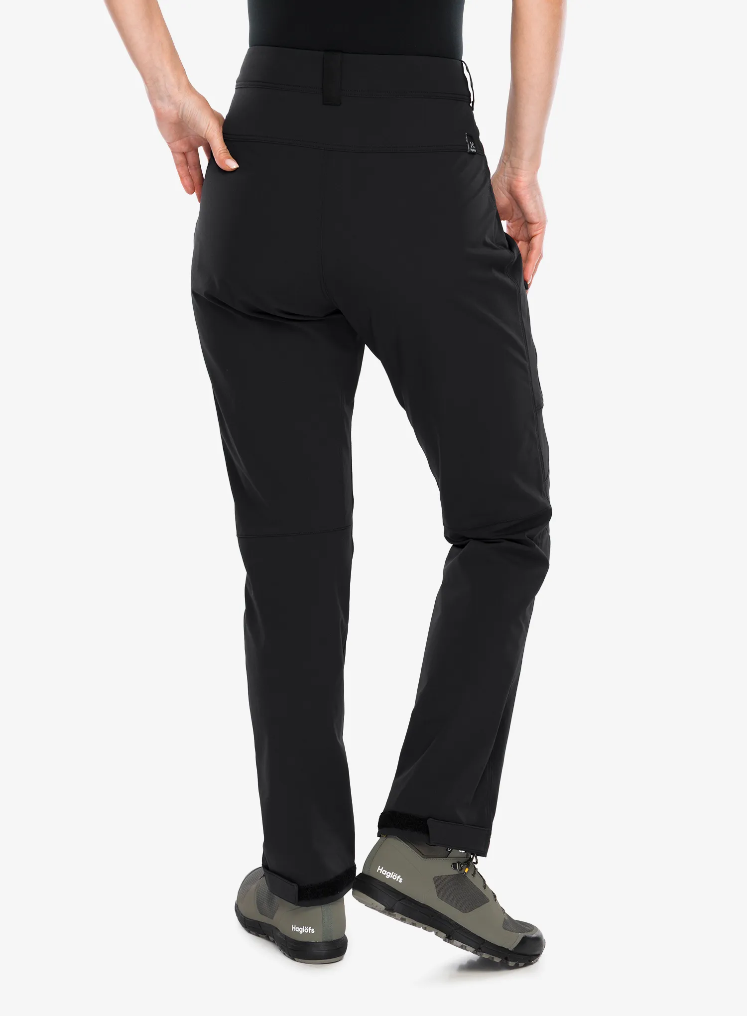 Dámske softshellové nohavice Haglofs Moran Softshell Standard Pant - true black