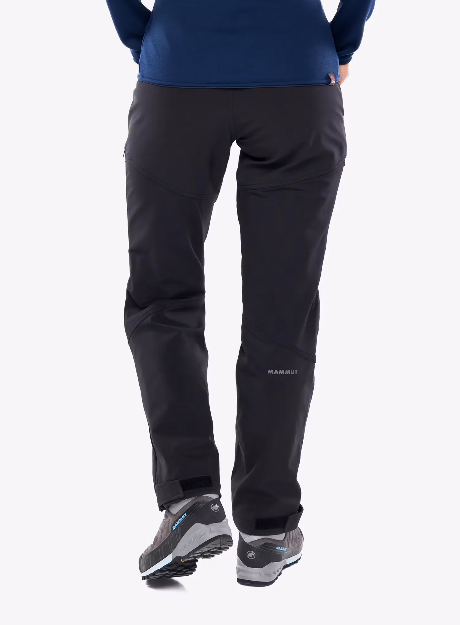 Dámske softshellové nohavice Mammut Zinal Guide SO Hybrid Pants - black/black